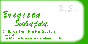 brigitta suhajda business card